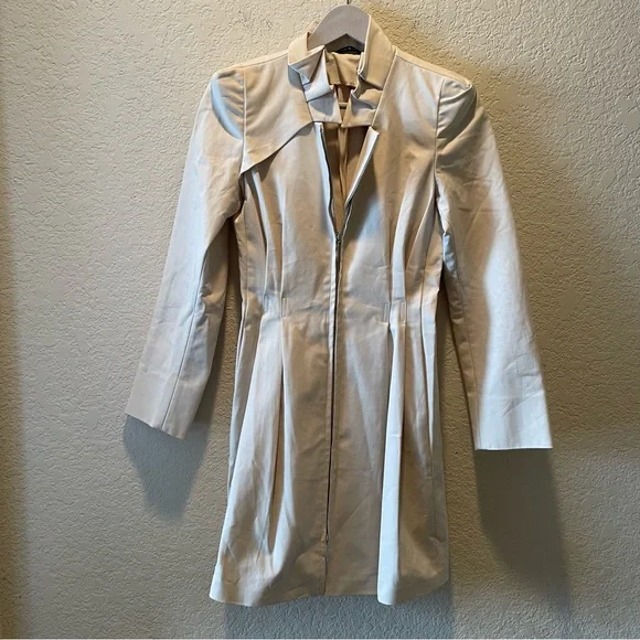 Giorgio Armani Cream Trench Coat - Picture 2 of 16